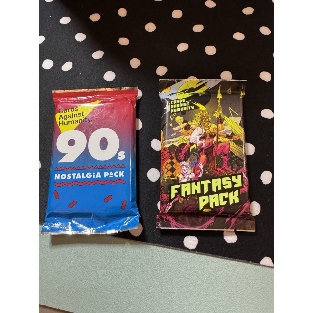 NIP Set of 2 Cards Against Humanity Expansion Packs 90's Nostalgia and Fantasy